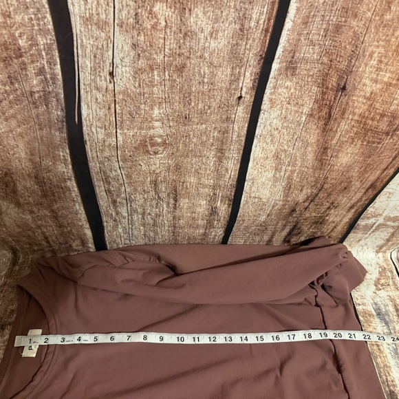 Pact mauve open back Long Sleeve Top - Picture 6 of 6